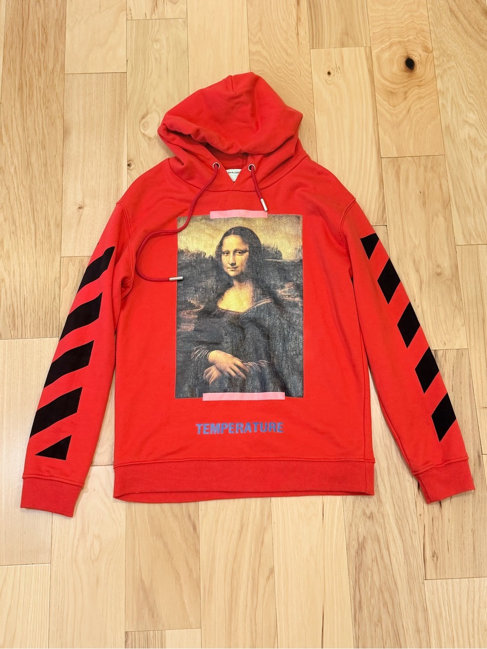 Off-White Men’s Mona Lisa “Temperature” Hoodie Sweater